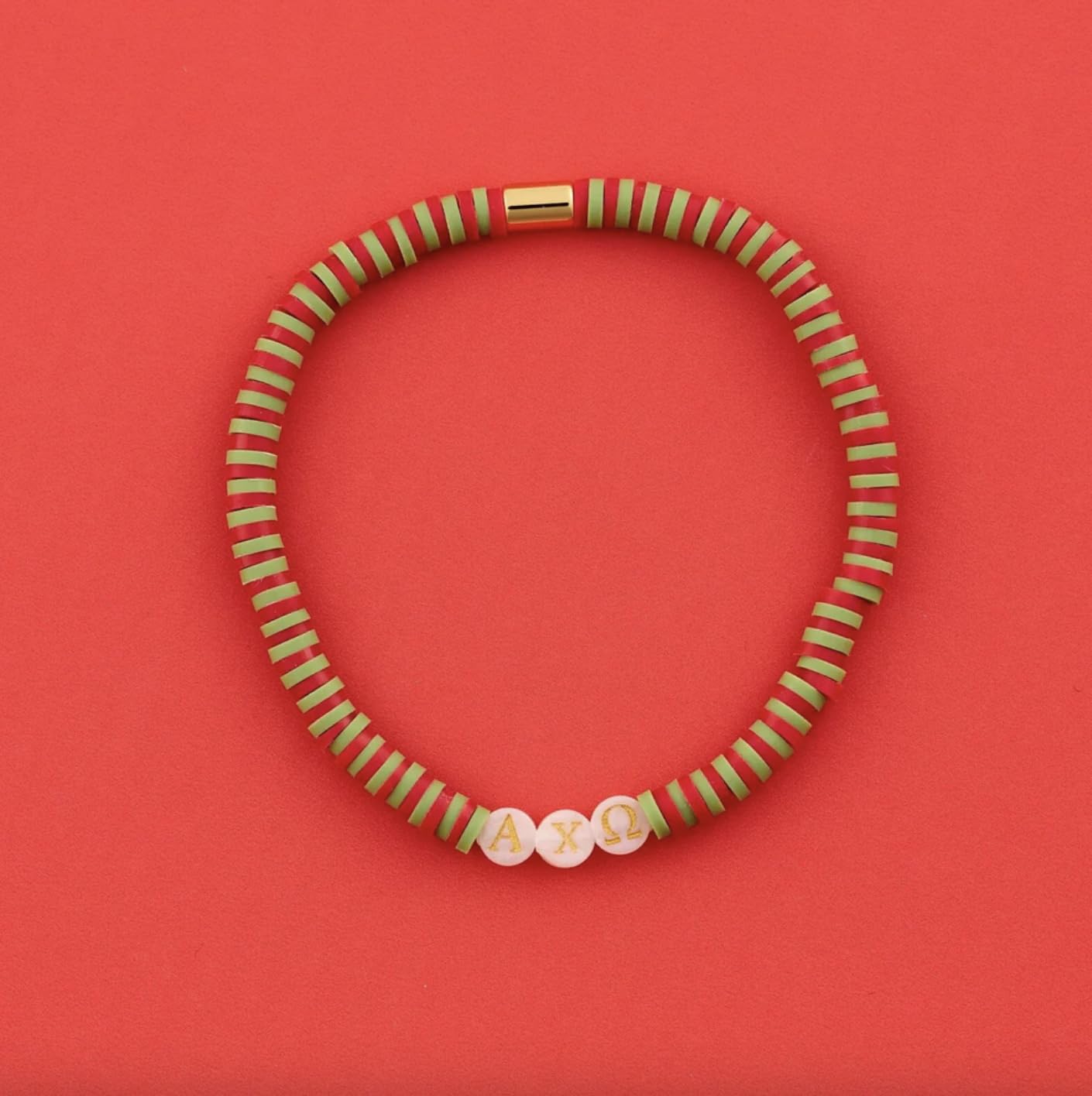 Pura Vida Bracelet - Alpha Chi Omega Merch - Sorority Strech Bracelets - Image 3