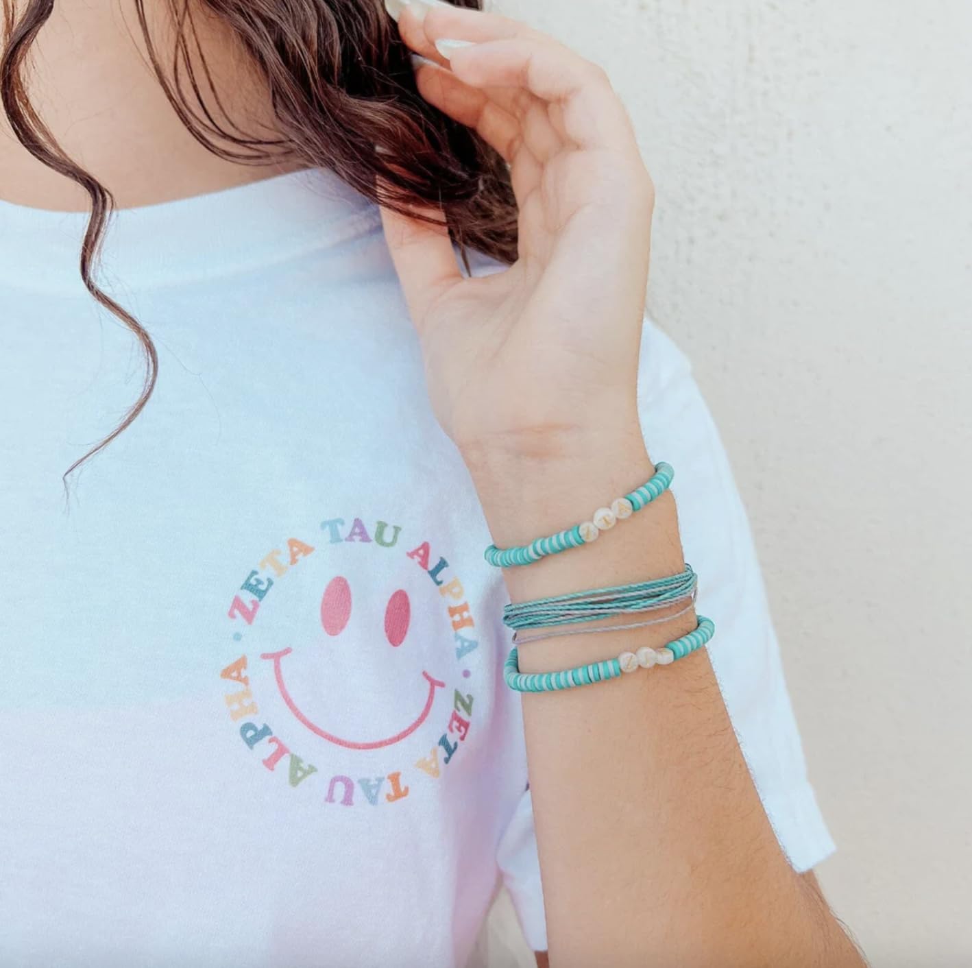 Pura Vida Bracelet - Zeta Tau Alpha Merch - Sorority Stretch Bracelets - Image 5