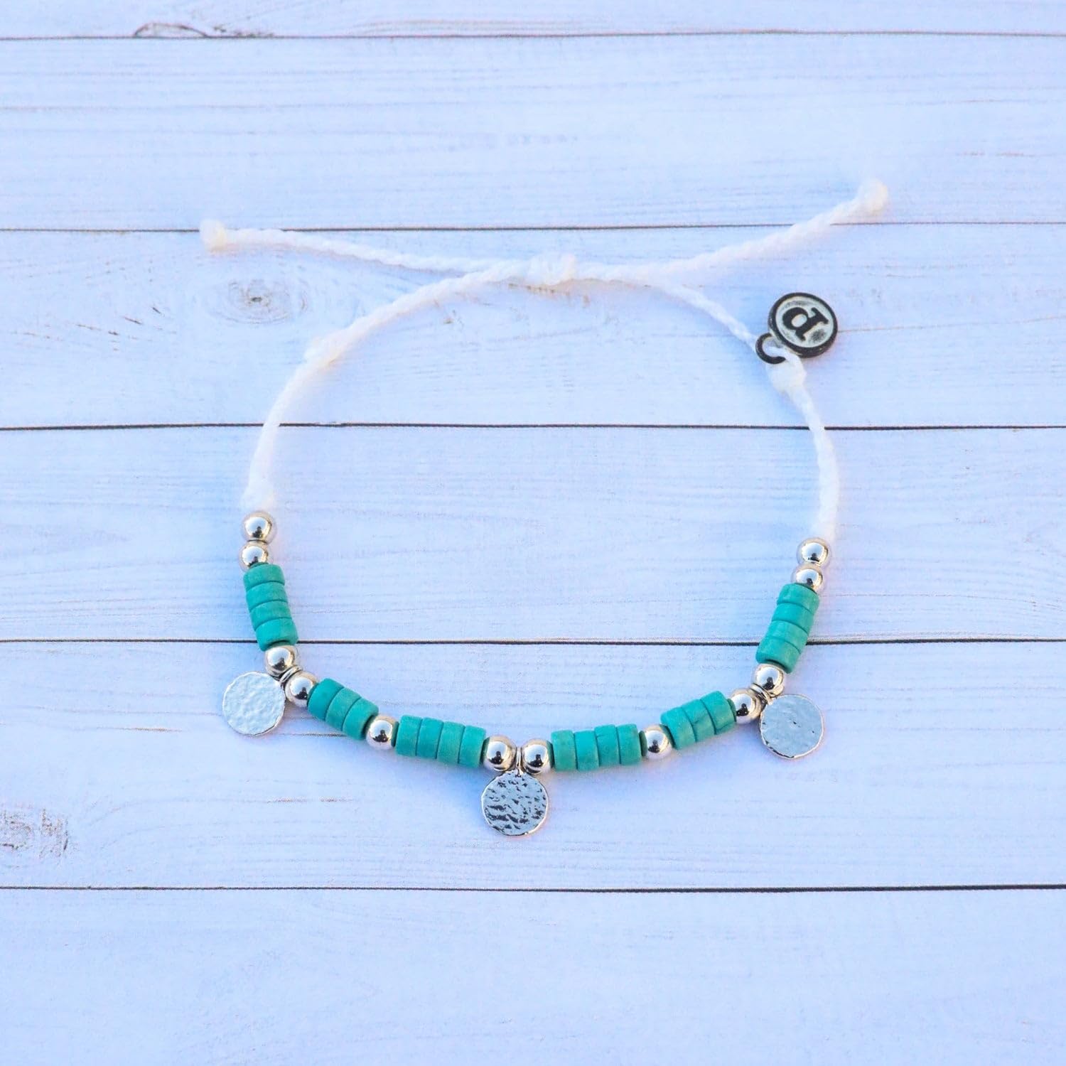 Pura Vida Bracelets Pack Neon Alphabet Coin Rosary Bracelet Stack - Set of 3 Stackable Bracelets - Image 5