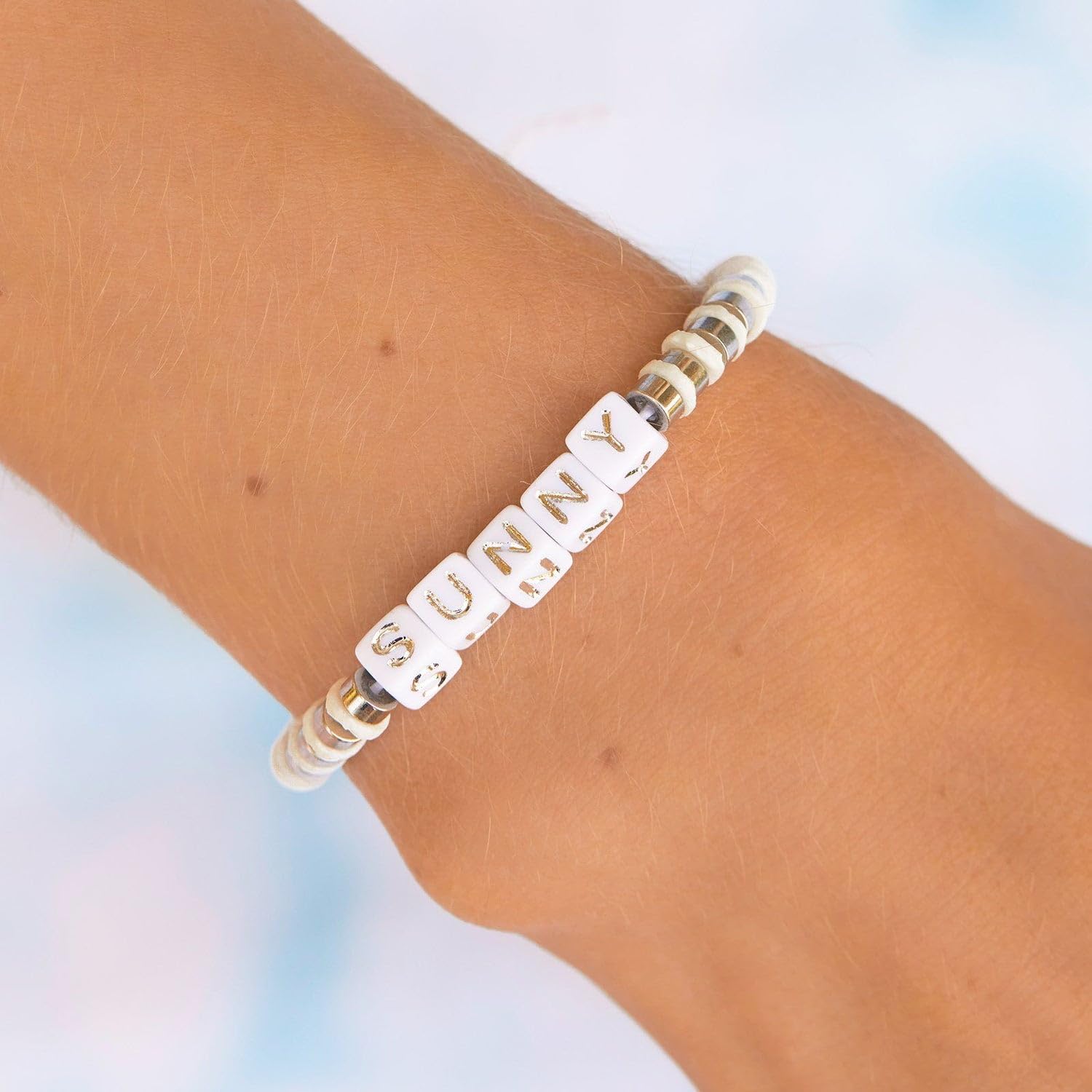 Pura Vida Bracelets Pack Sunny Seabright Days Bracelet Stack - Set of 3 Stackable Bracelets for Women, Summer Accessories & Cute Bracelets - 1 Chain Bracelet & 2 String Bracelets - Image 5